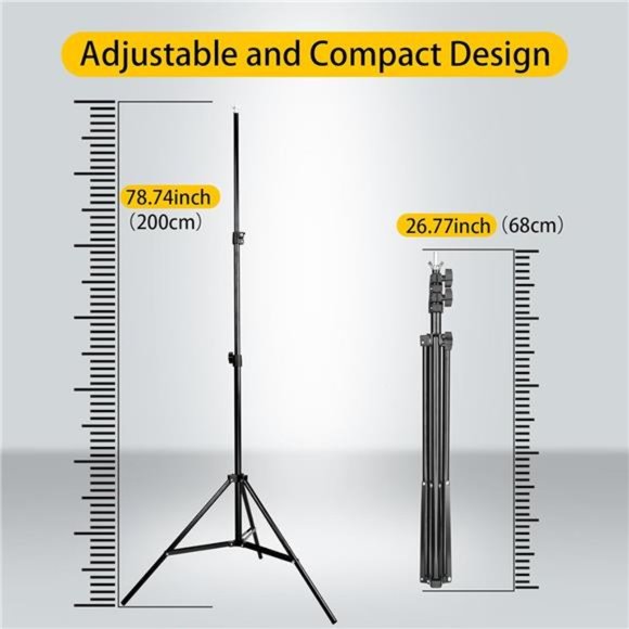 Green Screen Backdrop with Stand kit, 6.5X5ft Portable Photo Background  Stand - Picture 2 of 7